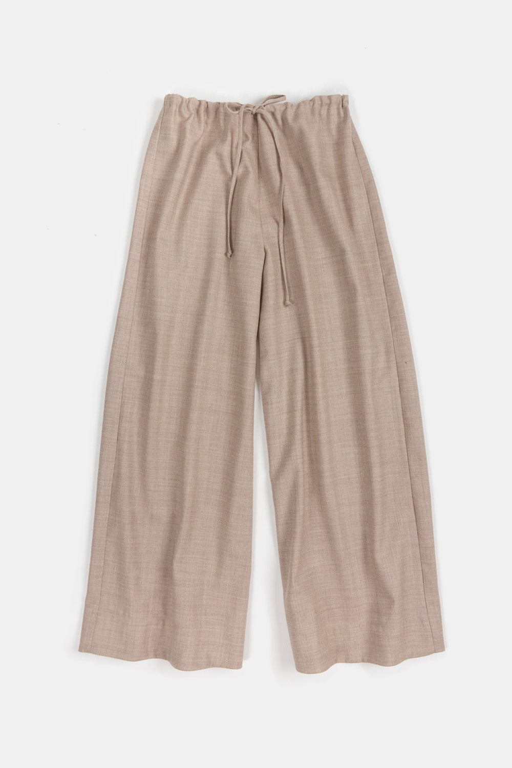 Jules Wool Pant in Limestone