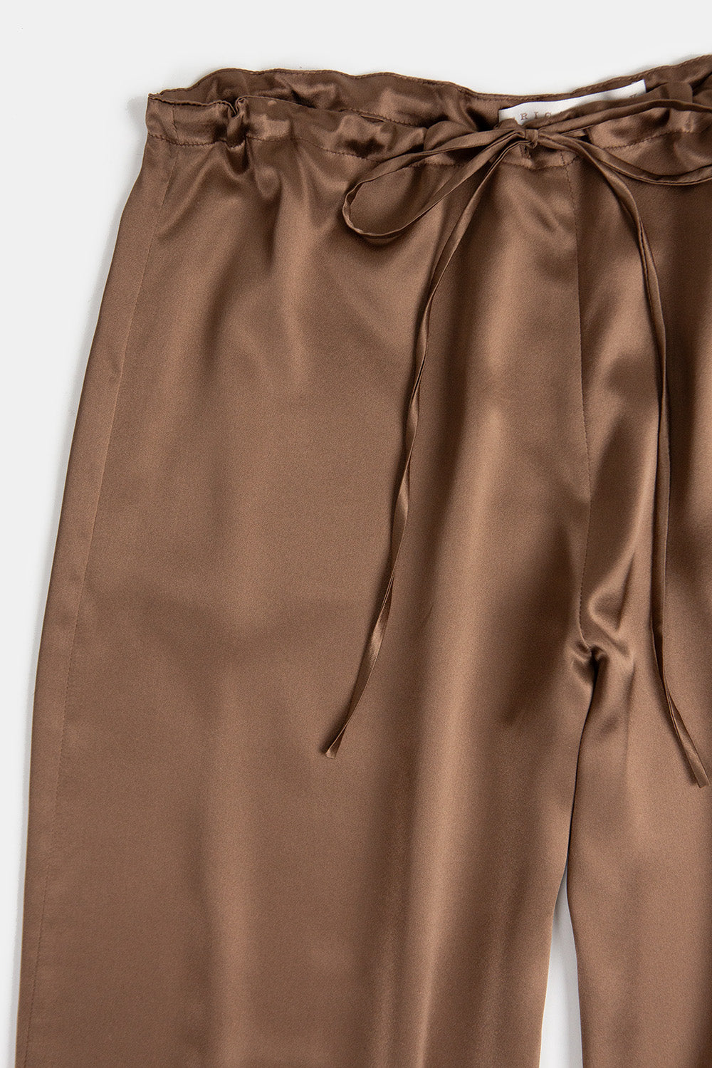 Jules Silk Charmeuse Pant in Silt