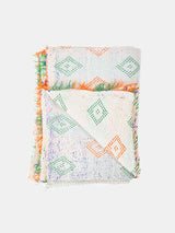 Vintage Kantha Quilt in Diamond