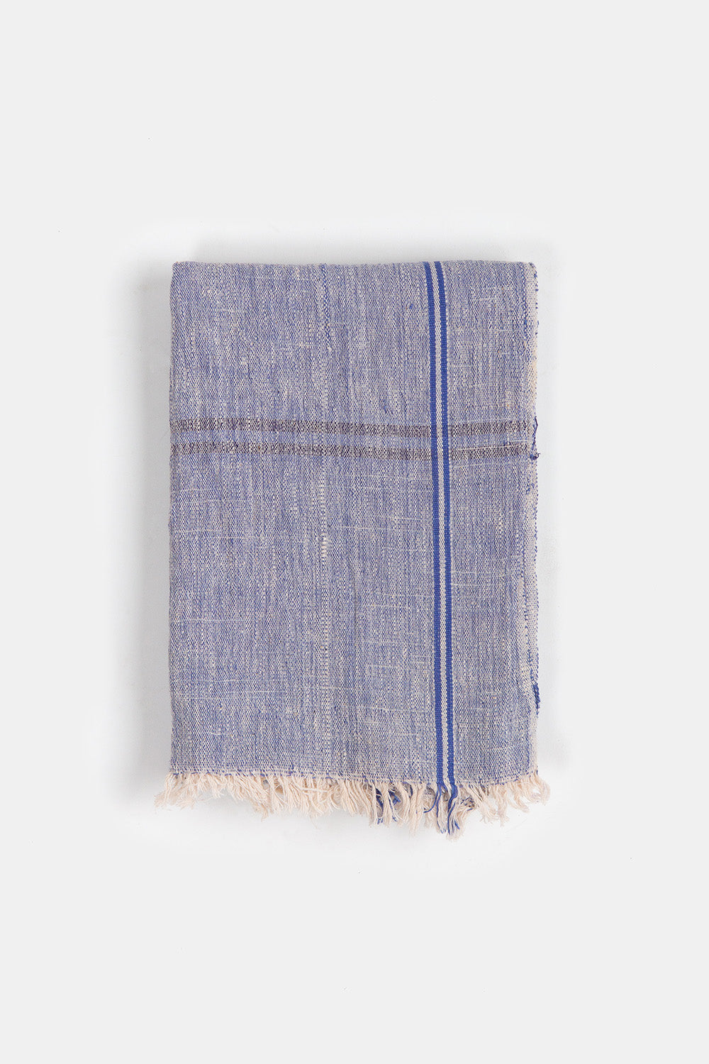 Khadi Cotton Towel in French Blue