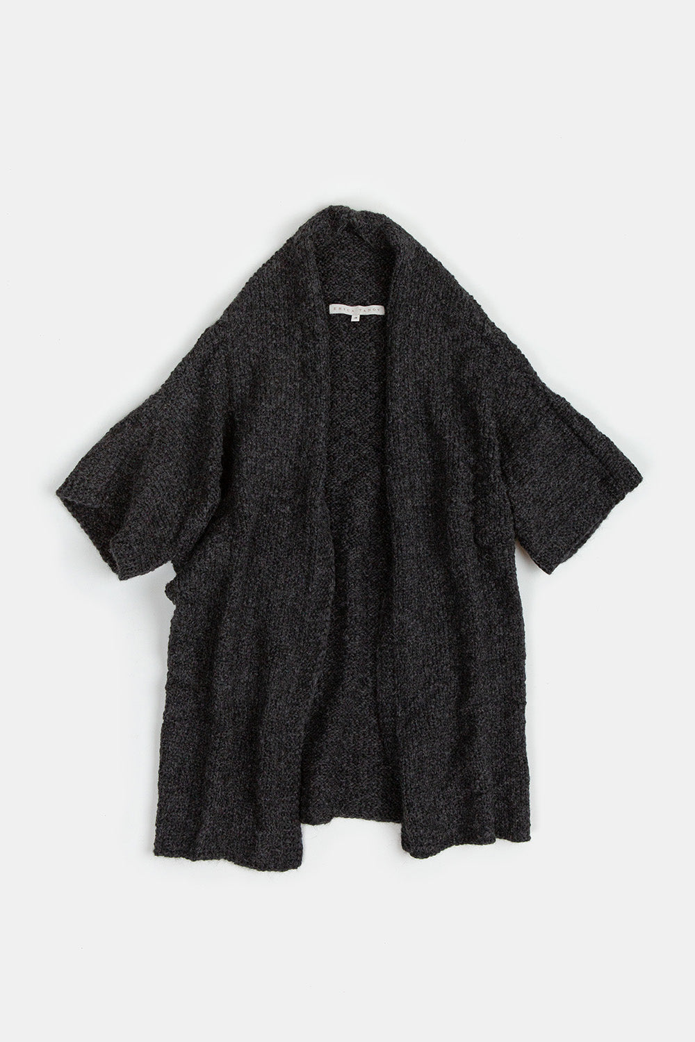 Alpaca Kimono Cardigan in Charcoal