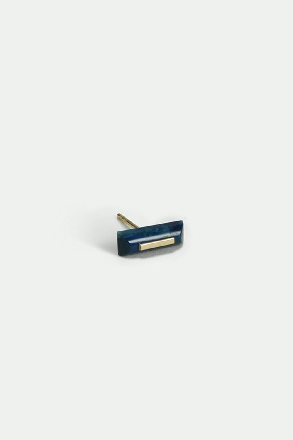 Kathleen Whitaker Lapis Staple Stud