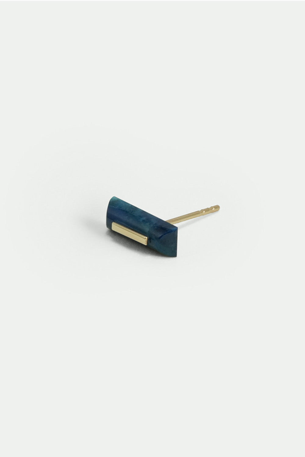 Kathleen Whitaker Lapis Staple Stud