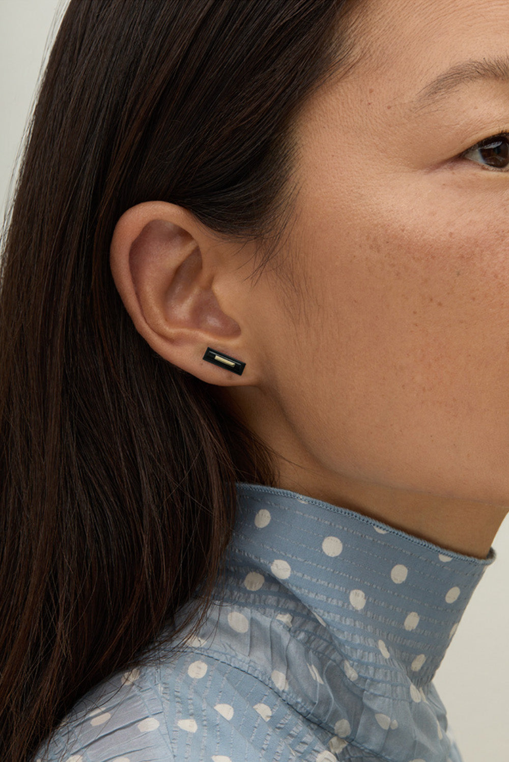 Kathleen Whitaker Onyx Staple Stud