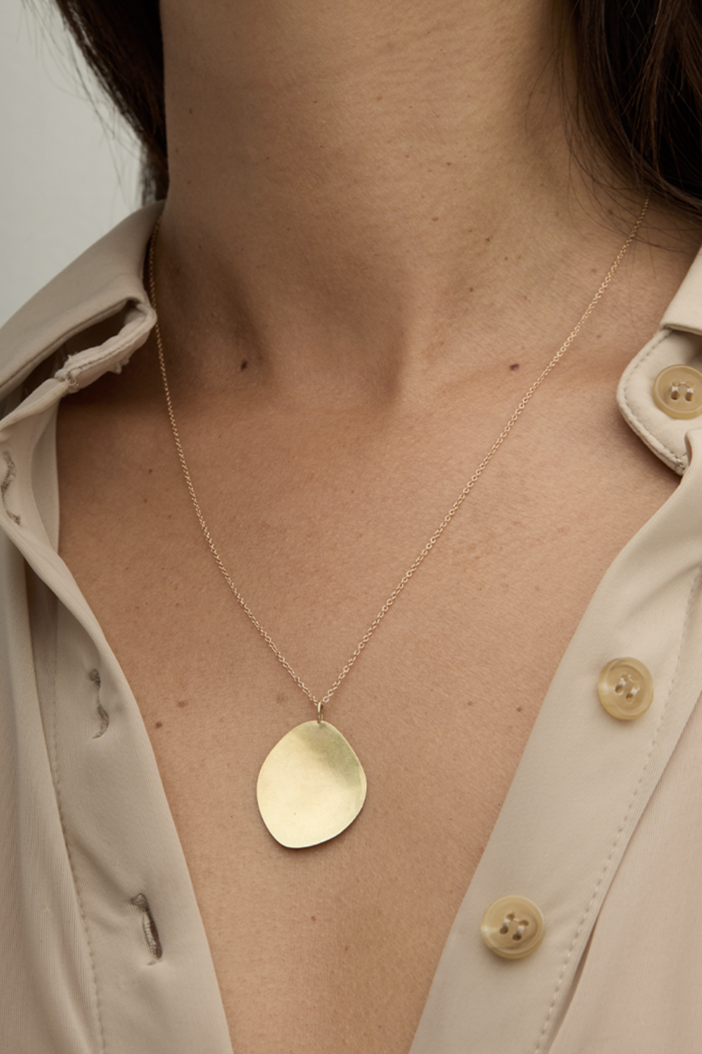 Kathleen Whitaker Long Scrap Pendant Necklace