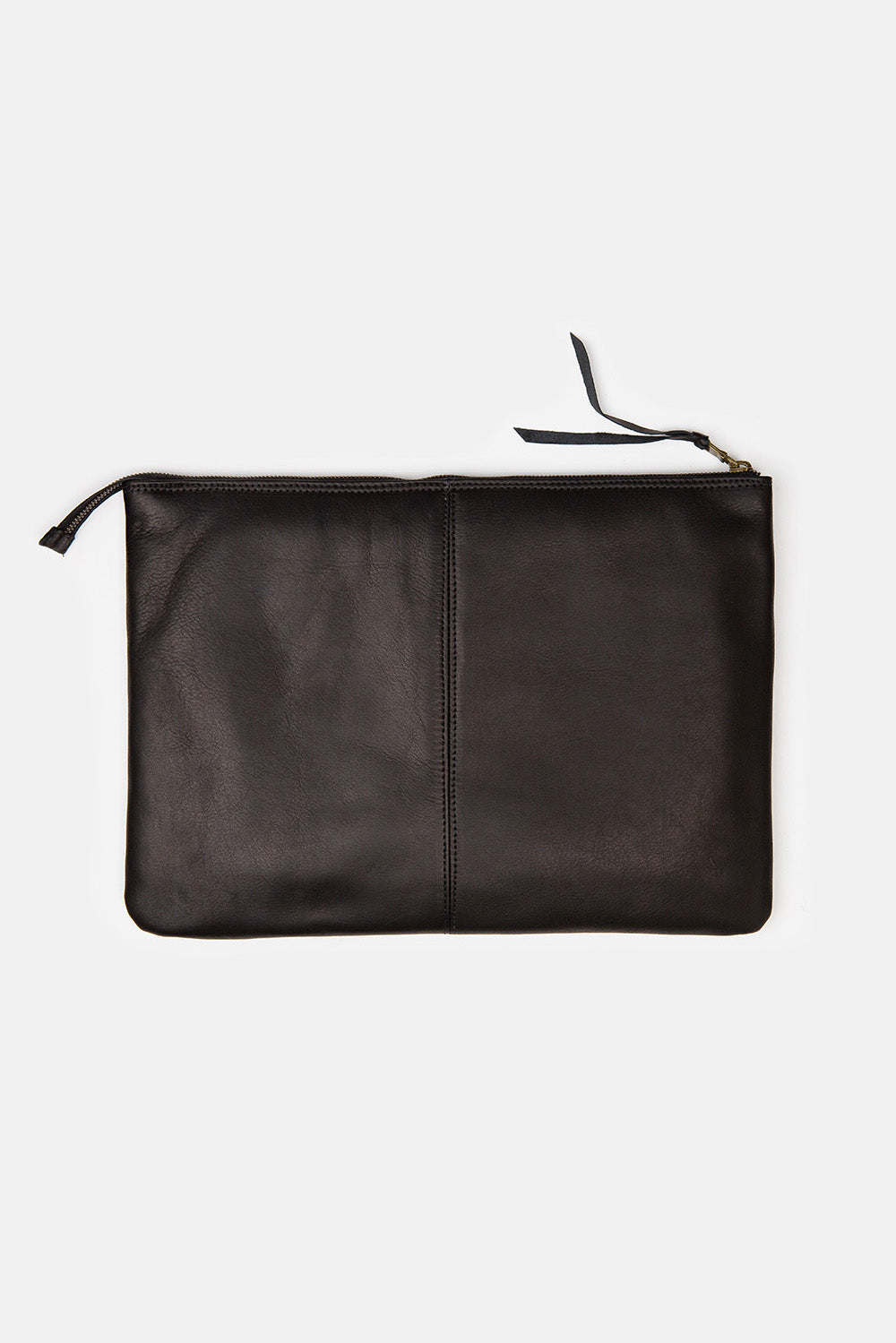 Esben Leather Laptop Folio in Black