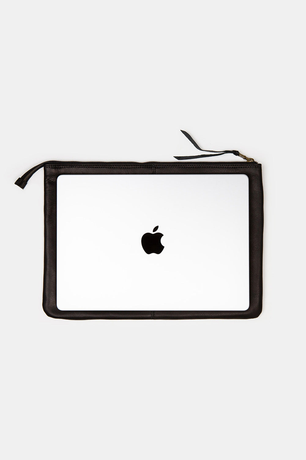 Esben Leather Laptop Folio in Black