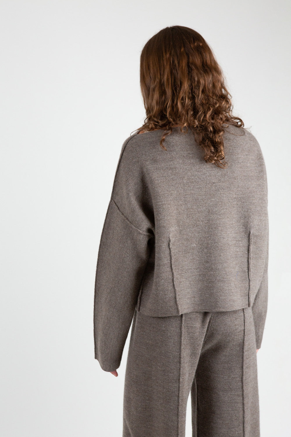 Lauren Manoogian Double Knit Boatneck in Cinder