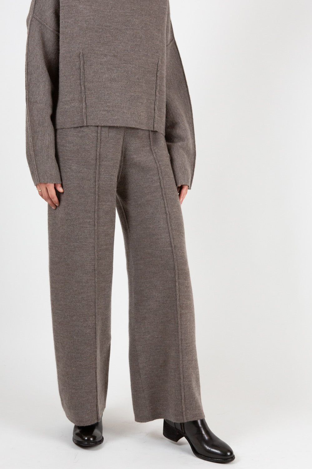Lauren Manoogian Double Knit Trouser in Cinder