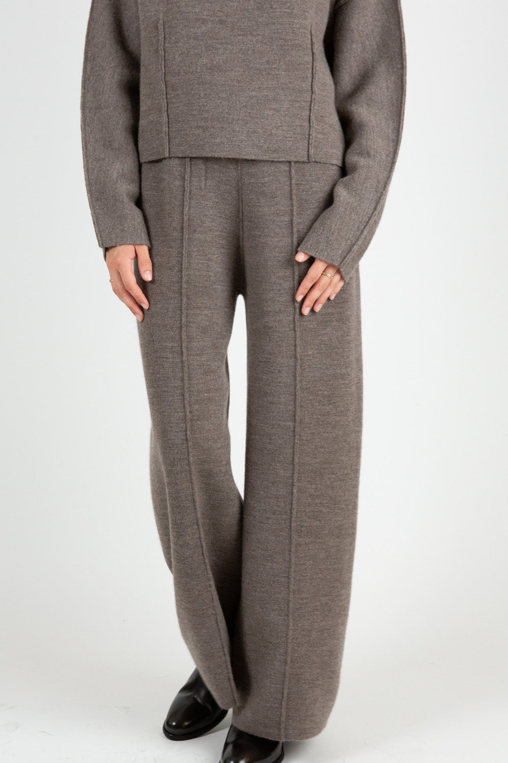 Lauren Manoogian Double Knit Trouser in Cinder