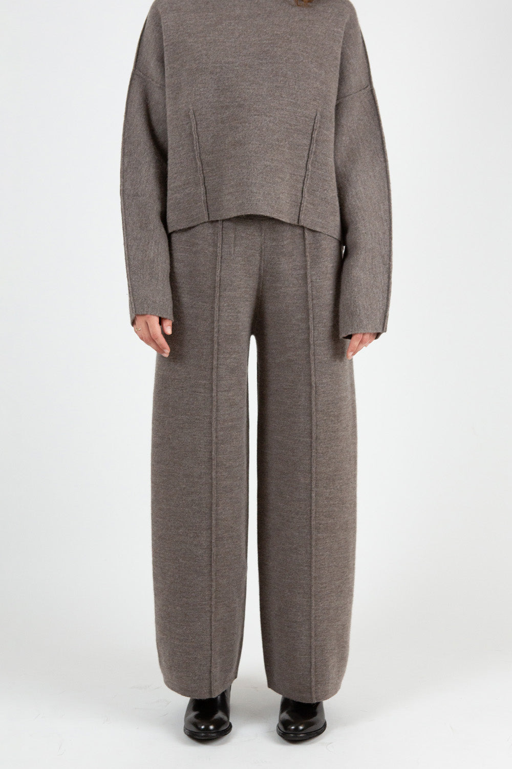 Lauren Manoogian Double Knit Trouser in Cinder