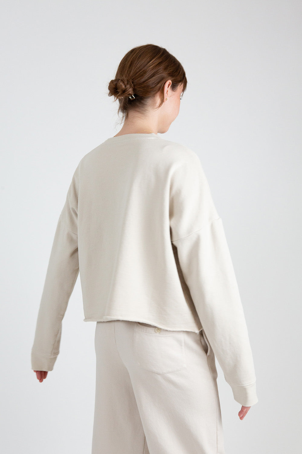 Lauren Manoogian Fleece Crewneck in Greige
