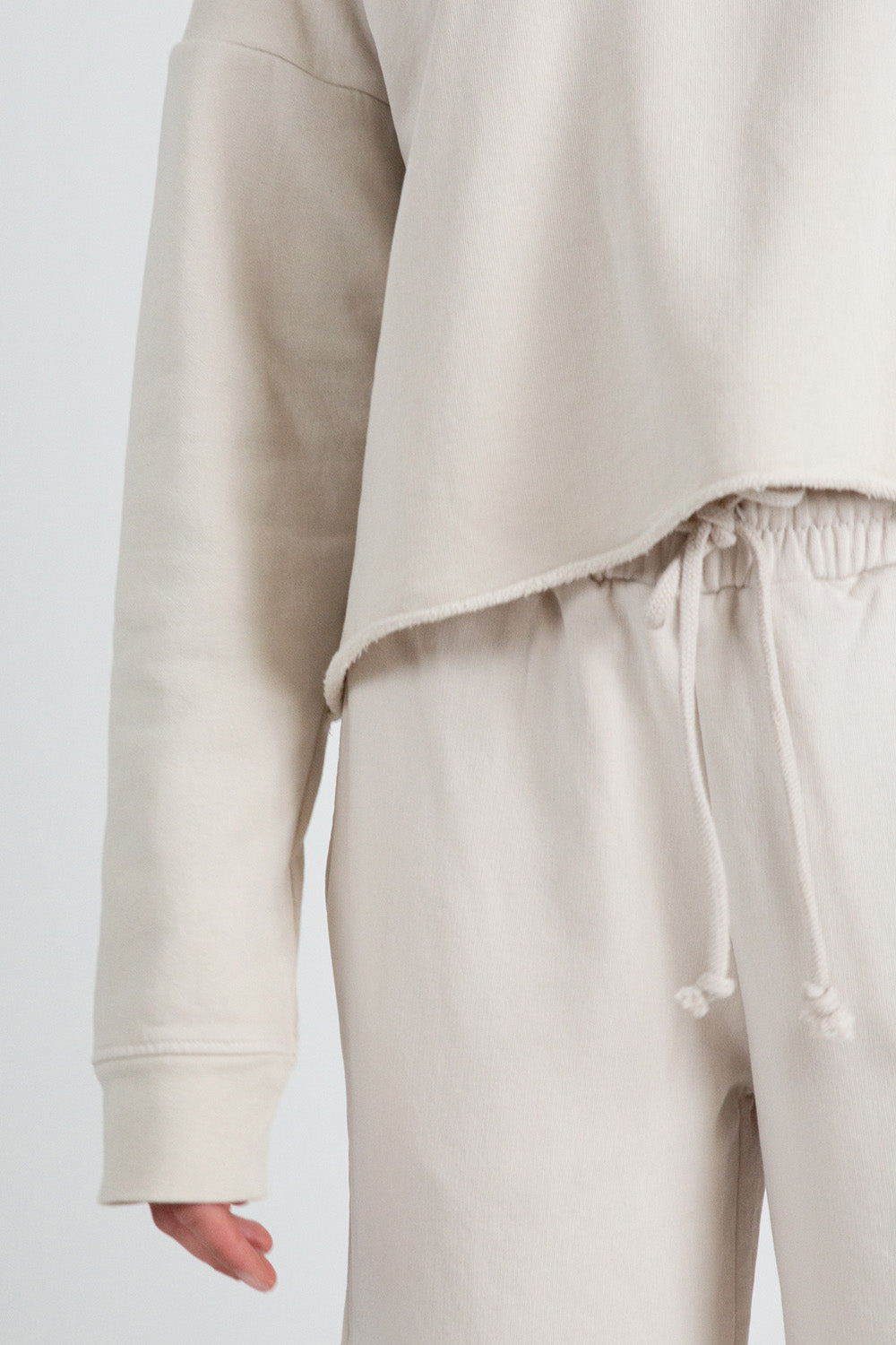 Lauren Manoogian Fleece Crewneck in Greige