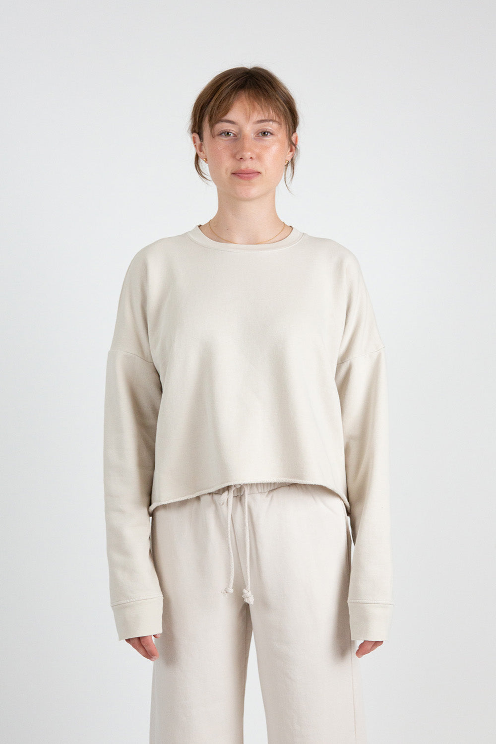 Lauren Manoogian Fleece Crewneck in Greige