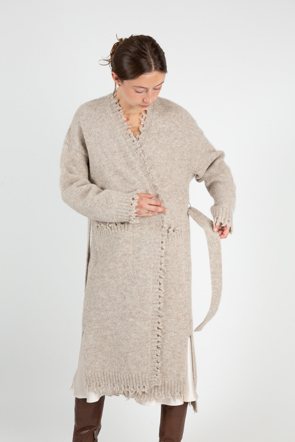 Lauren Manoogian Fray Cardigan in Antique