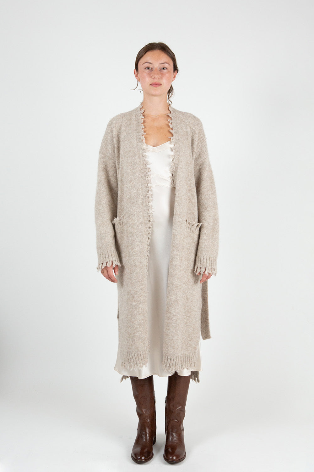 Lauren Manoogian Fray Cardigan in Antique