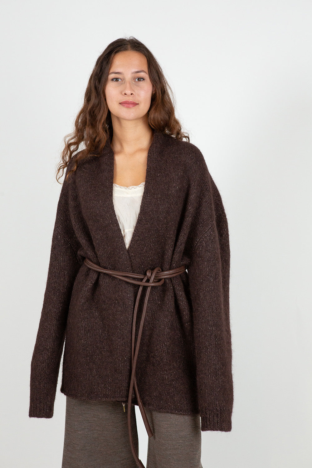 Lauren Manoogian Rope Belt in Saddle