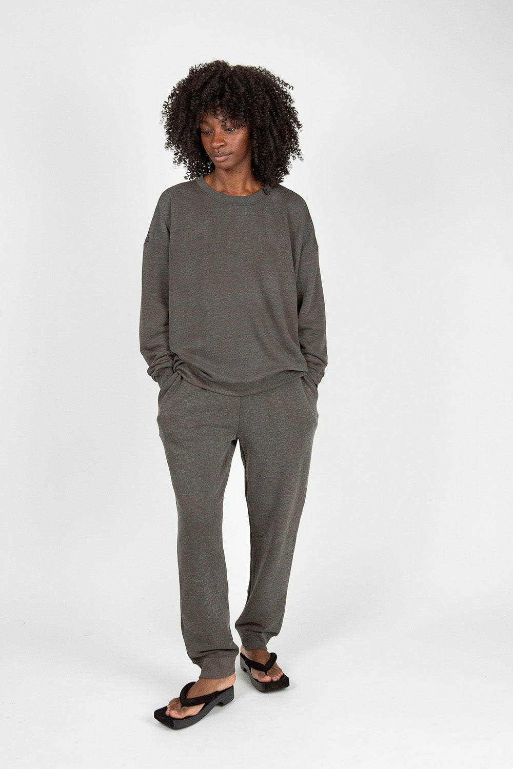 Lauren Manoogian Terry in Washed Black