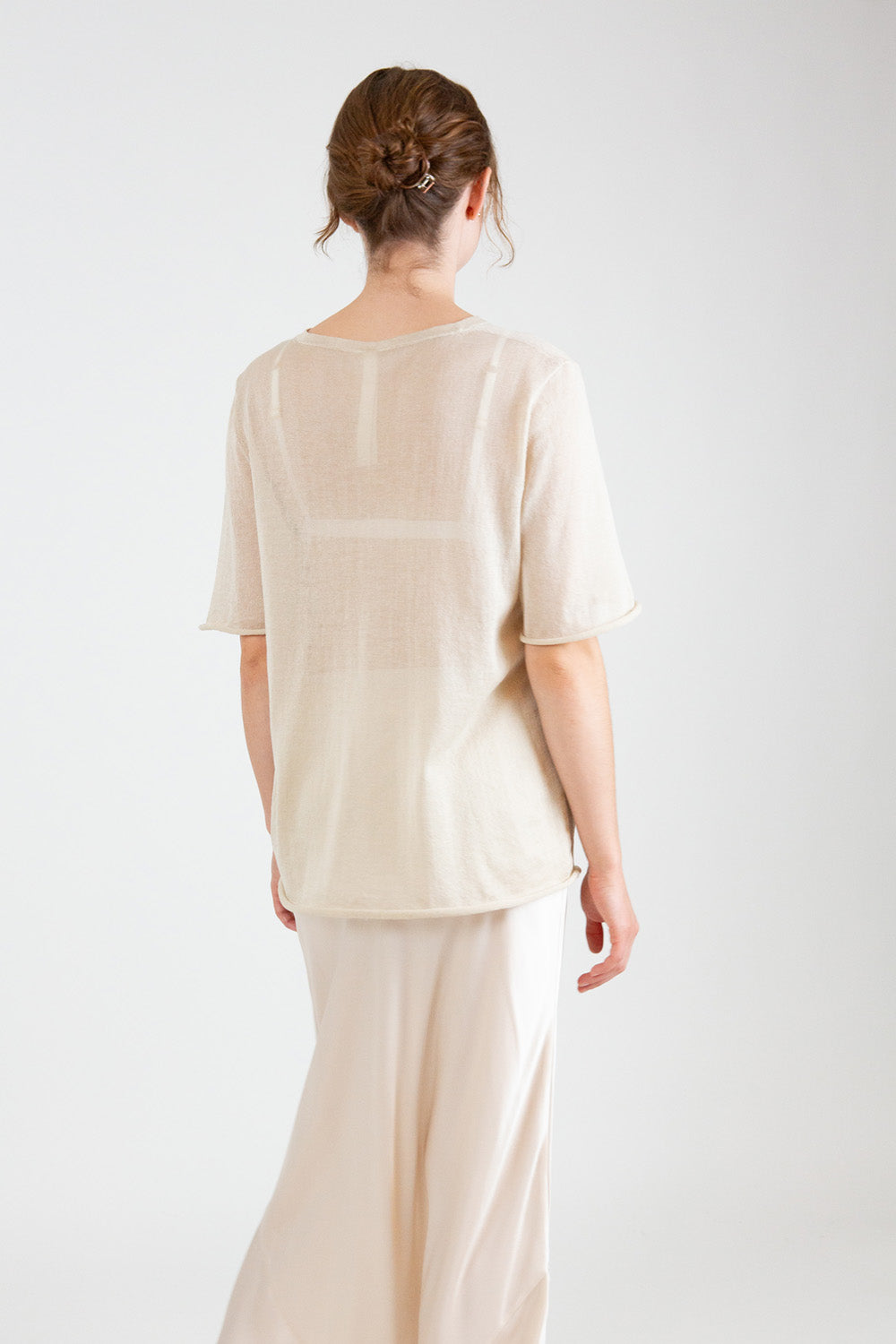 Lauren Manoogian Veil Tee in Parchment