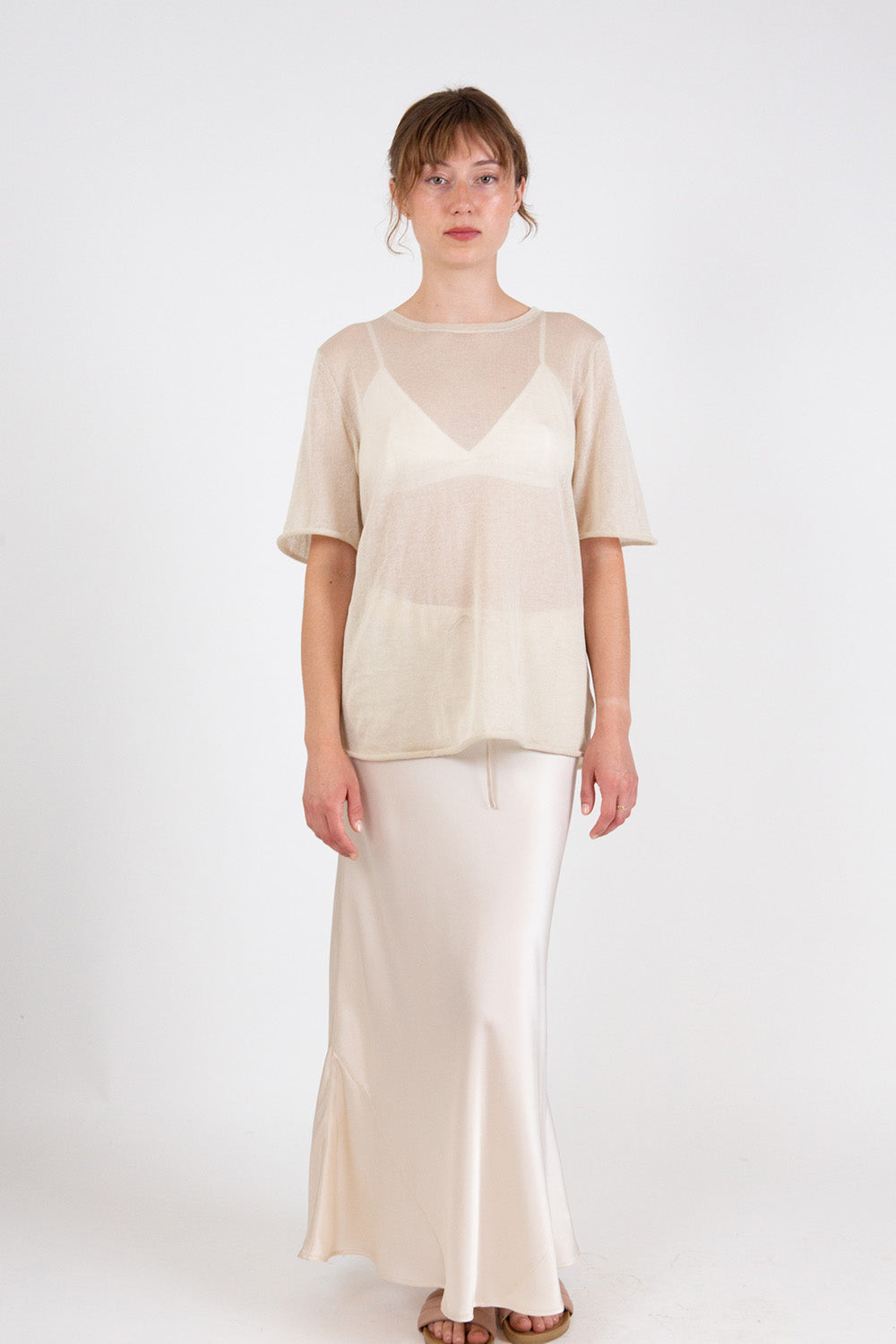 Lauren Manoogian Veil Tee in Parchment