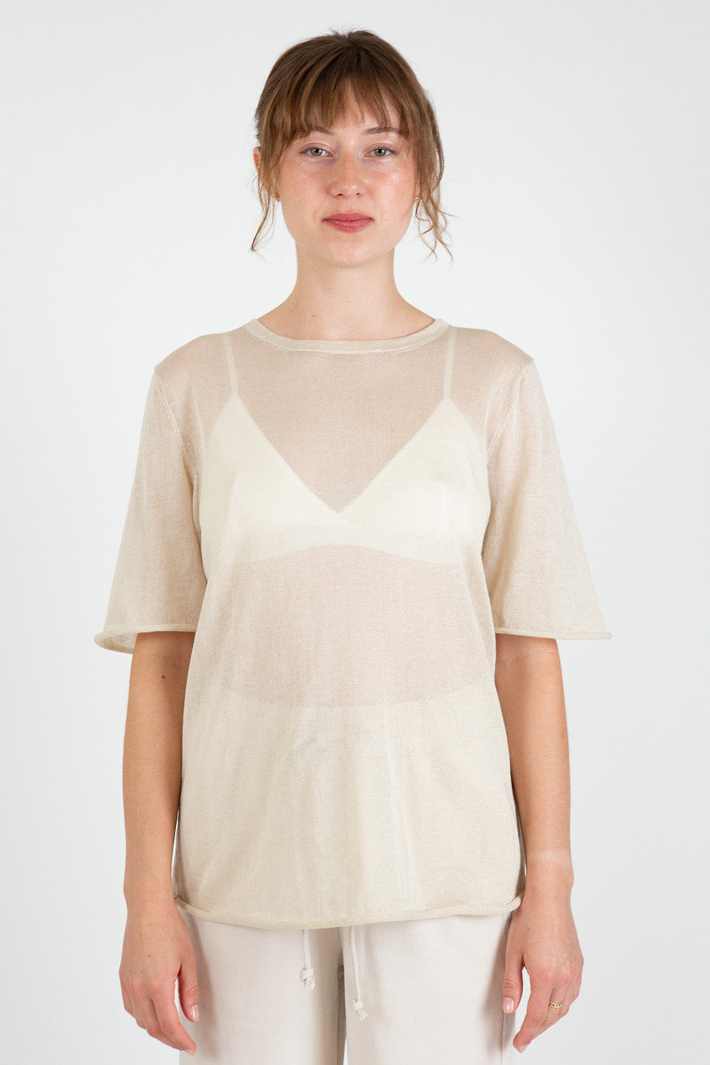 Lauren Manoogian Veil Tee in Parchment
