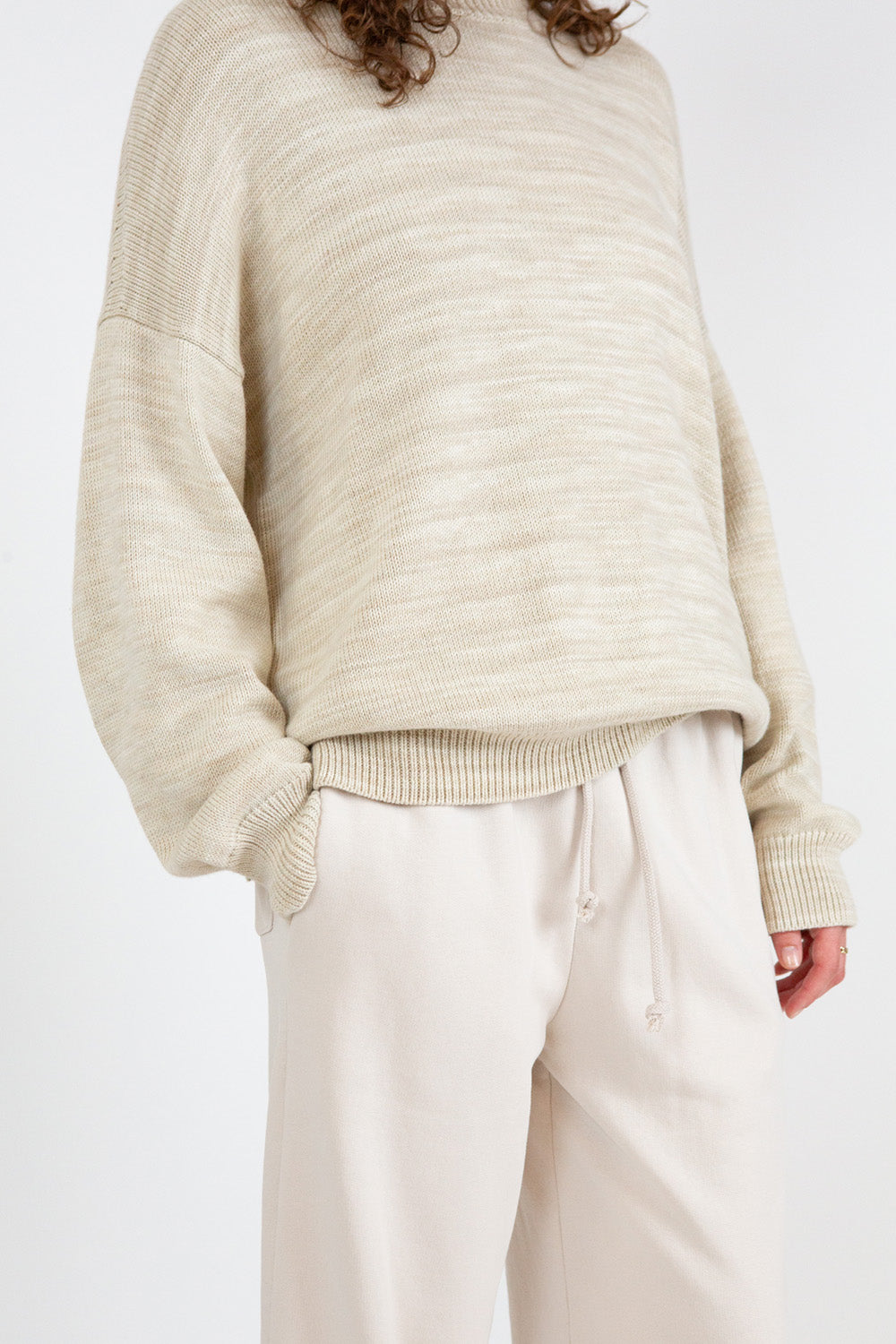 Lauren Manoogian Watercolor Crewneck in Parchment
