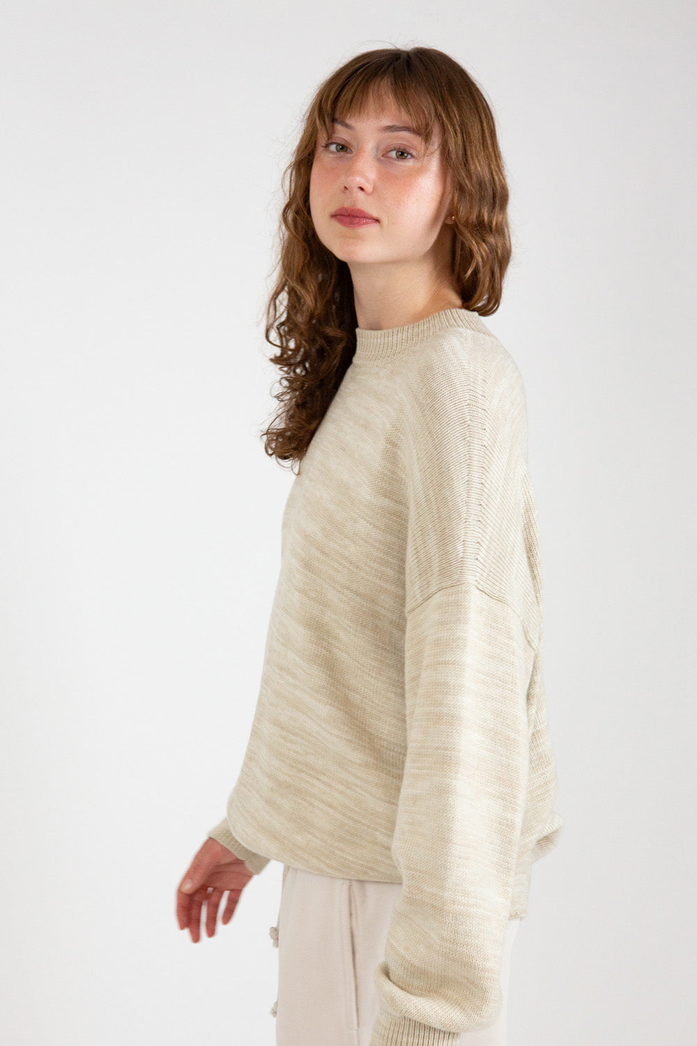 Lauren Manoogian Watercolor Crewneck in Parchment