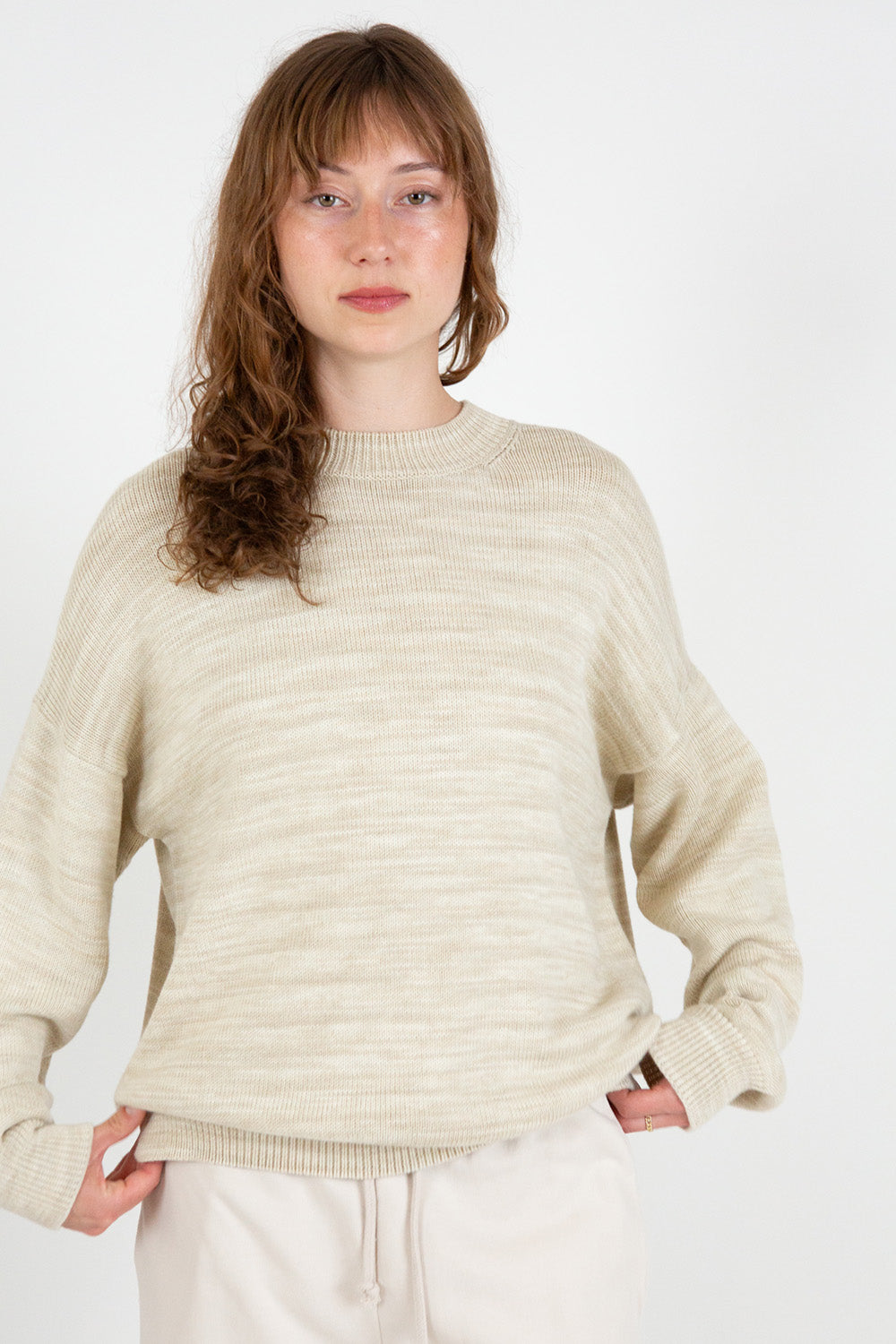Lauren Manoogian Watercolor Crewneck in Parchment