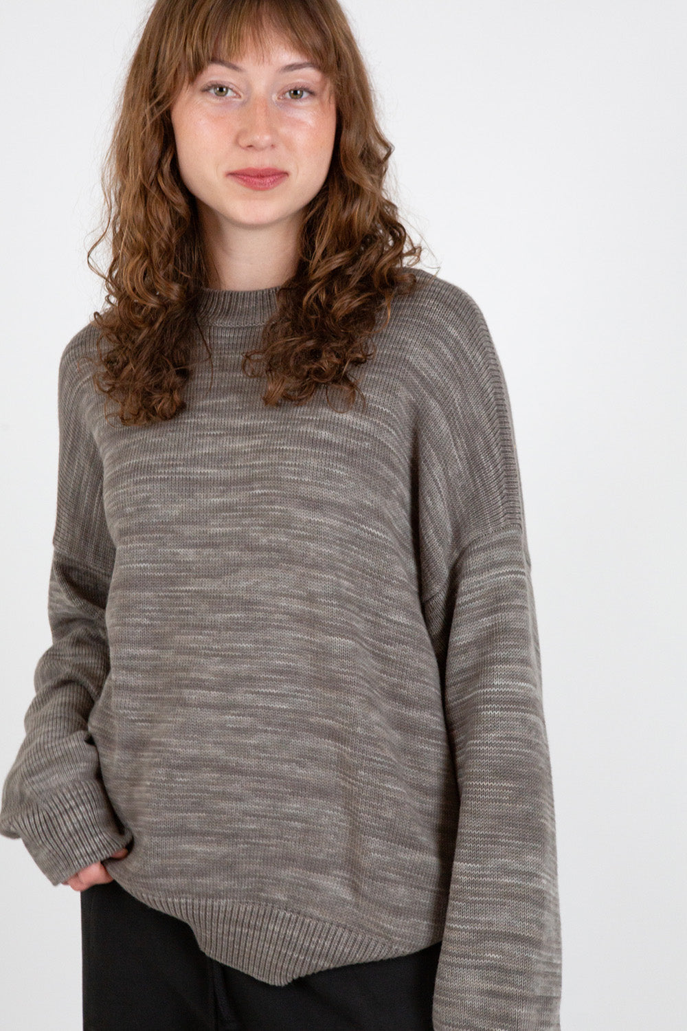 Lauren Manoogian Watercolor Crewneck in Rock