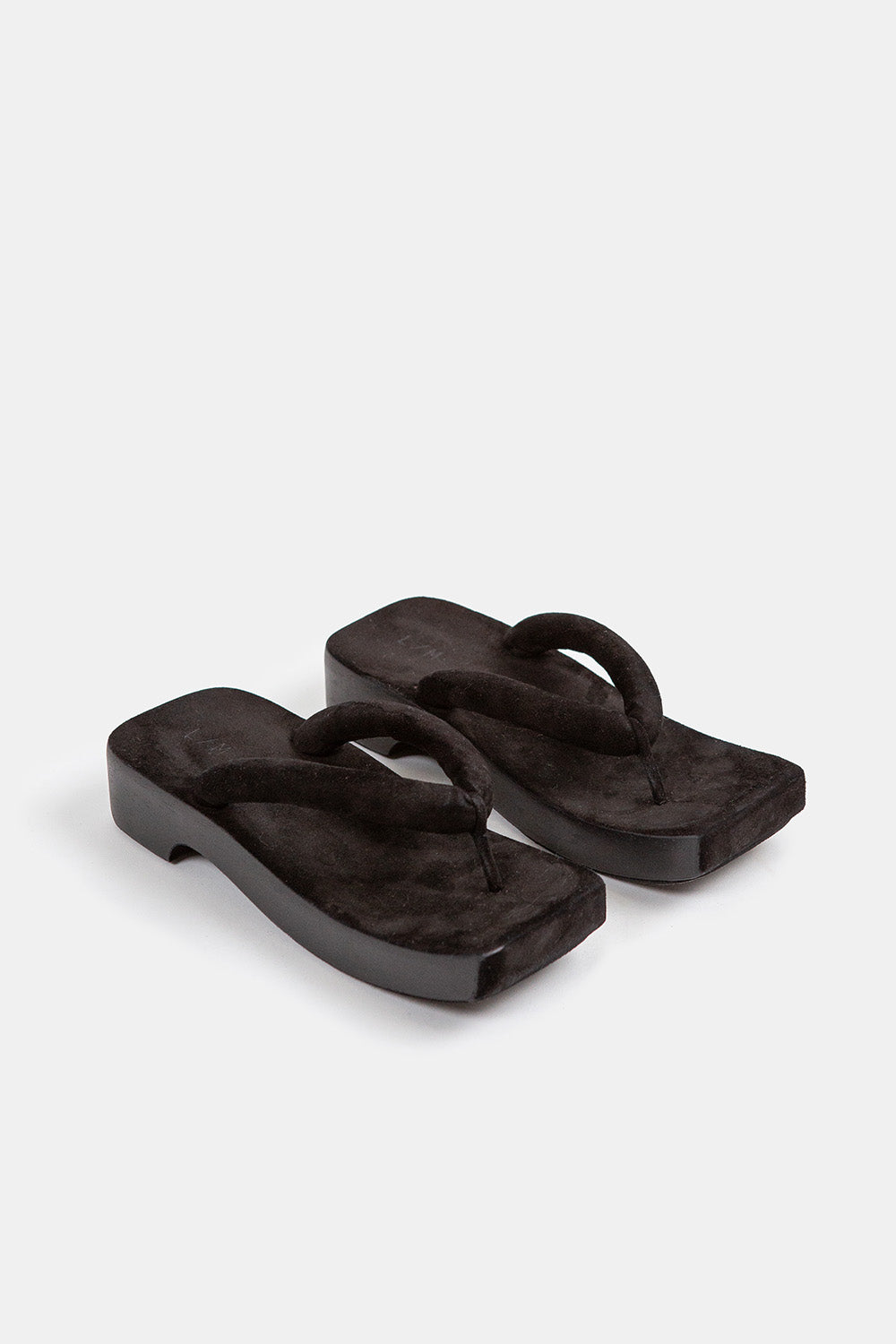 Lauren Manoogian Suede Zori Clog in Black