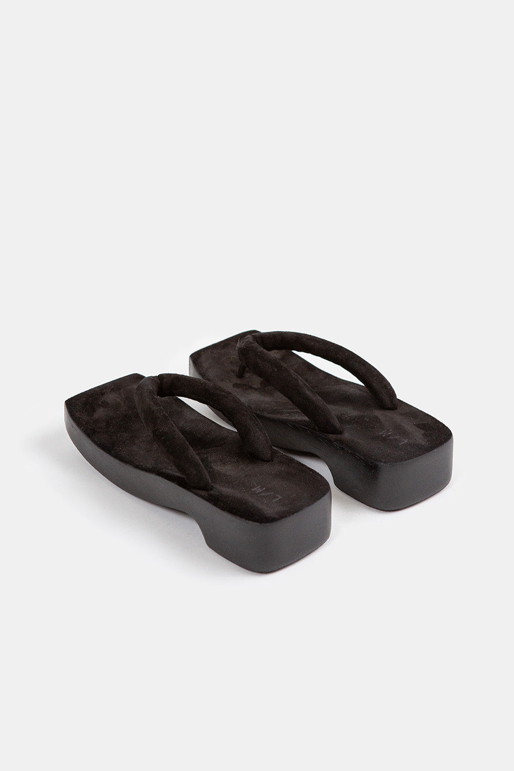 Lauren Manoogian Suede Zori Clog in Black