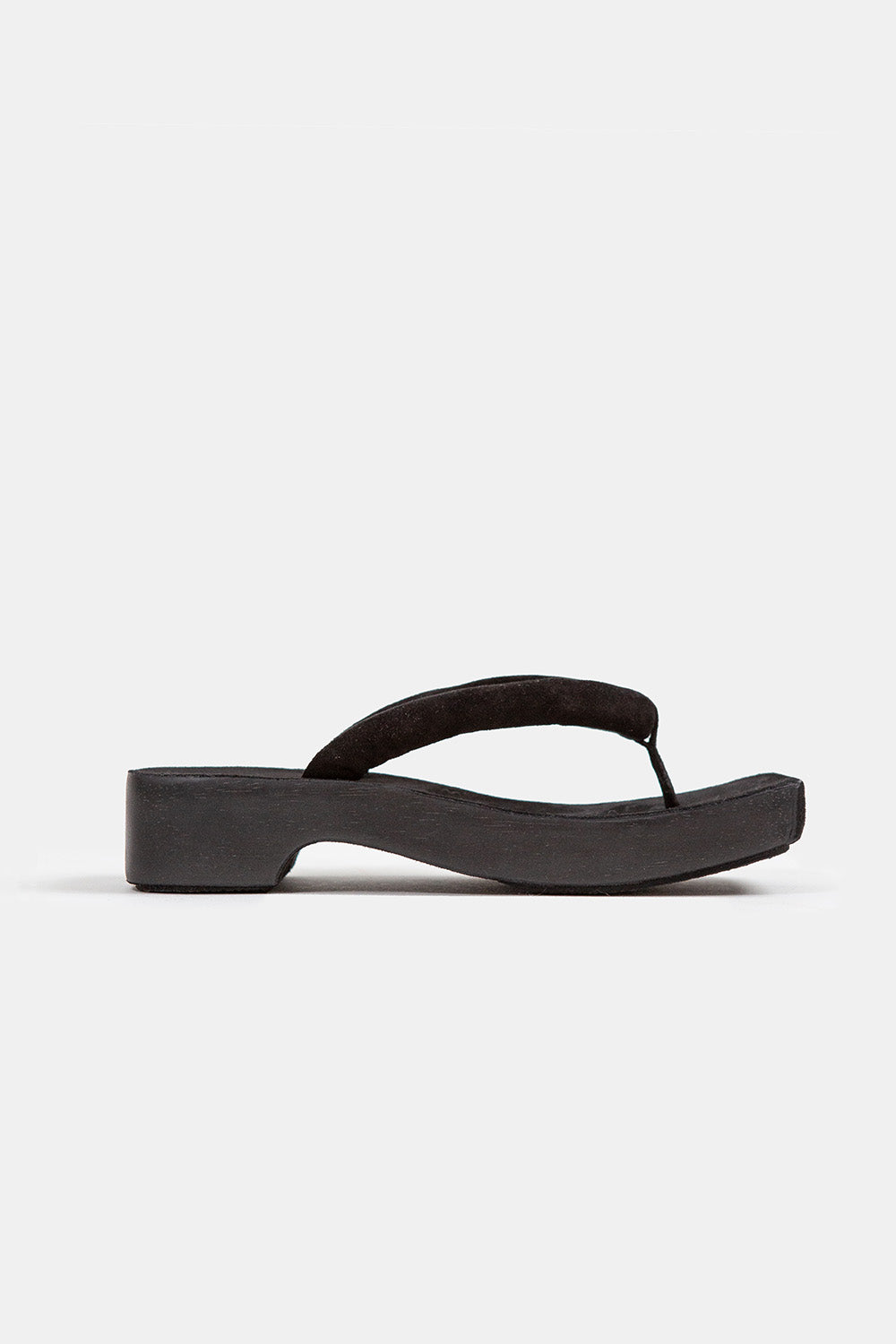 Lauren Manoogian Suede Zori Clog in Black