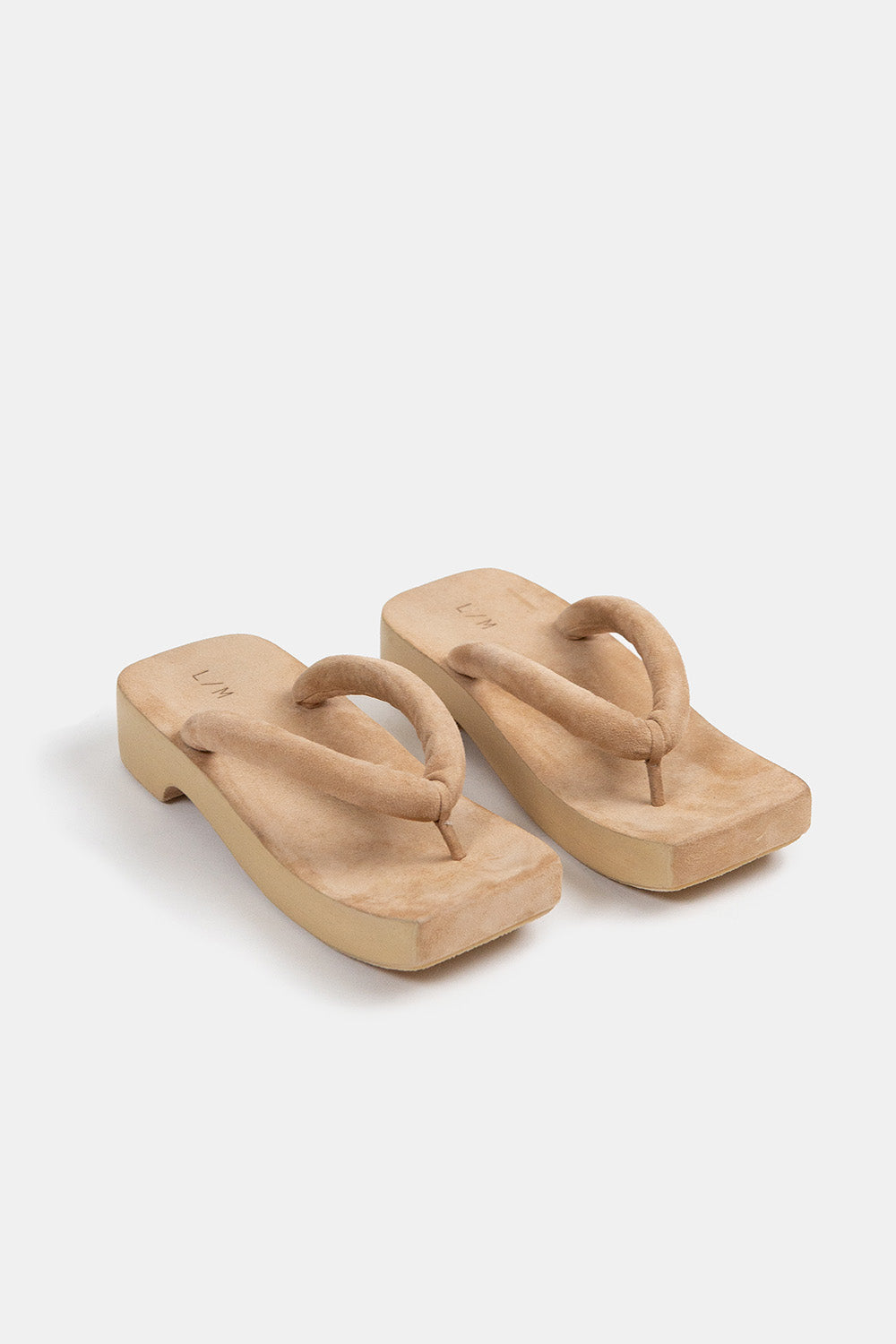 Lauren Manoogian Suede Zori Clog in Sand