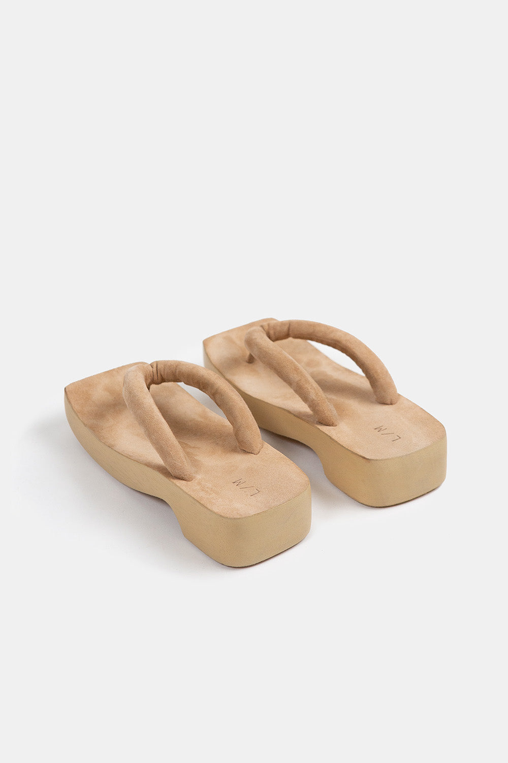 Lauren Manoogian Suede Zori Clog in Sand