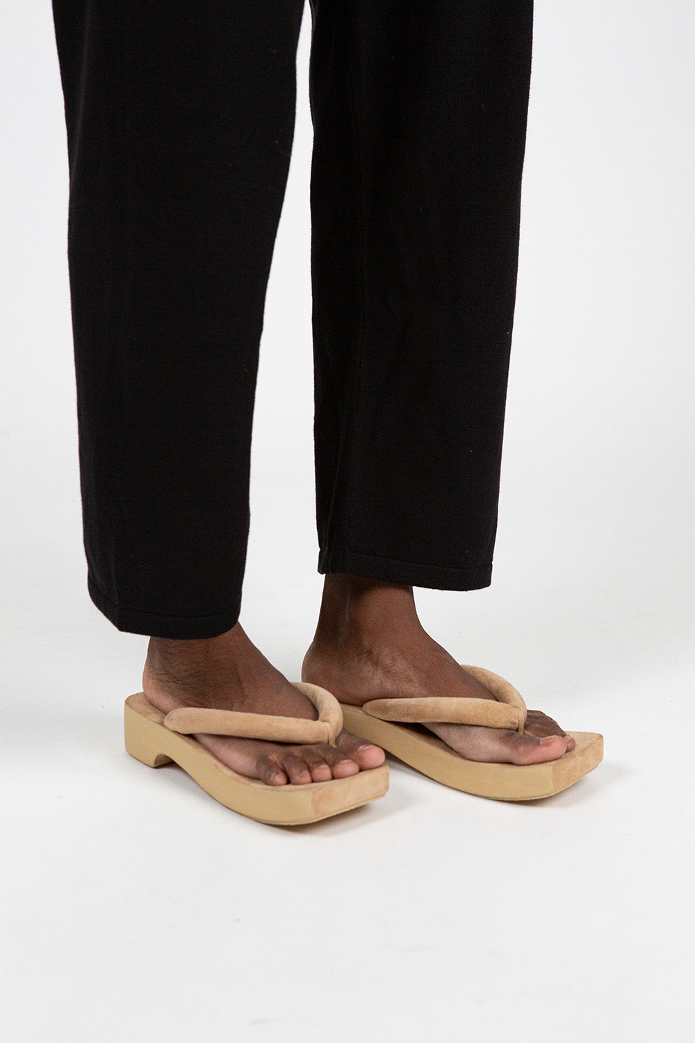Lauren Manoogian Suede Zori Clog in Sand