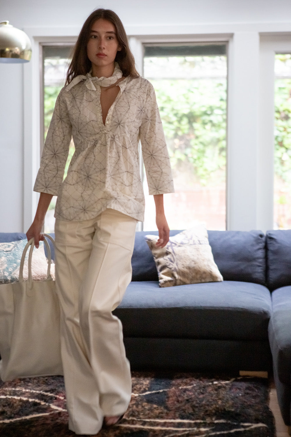 Cotton Lisbet Blouse in Lena Wolff 'Drawn Star'