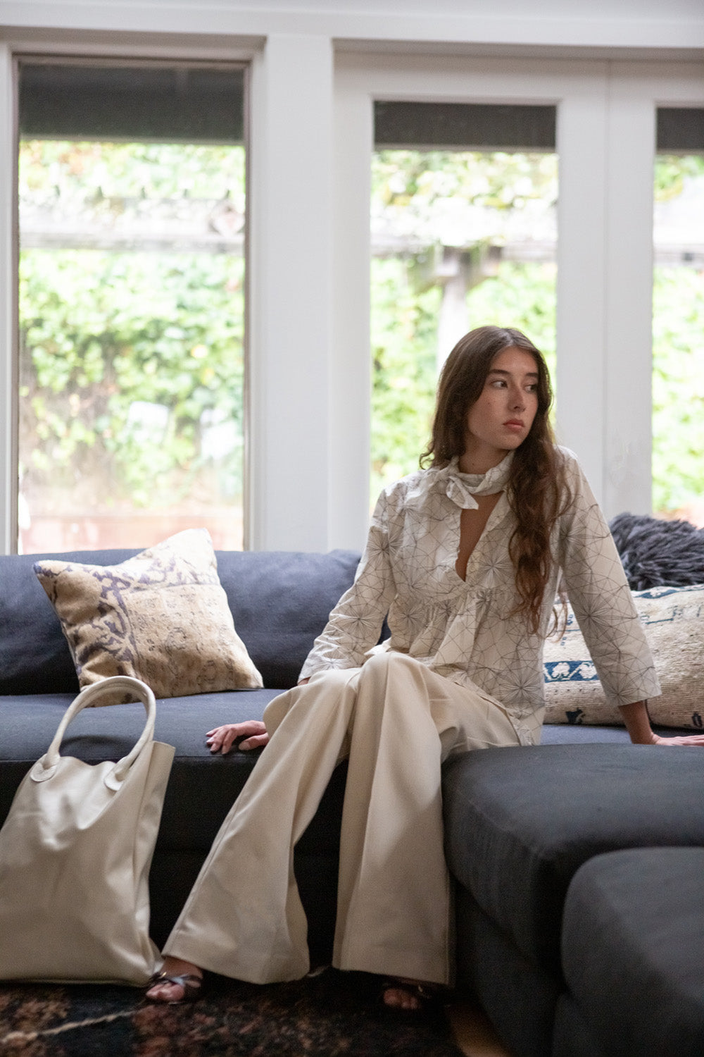 Cotton Lisbet Blouse in Lena Wolff 'Drawn Star'