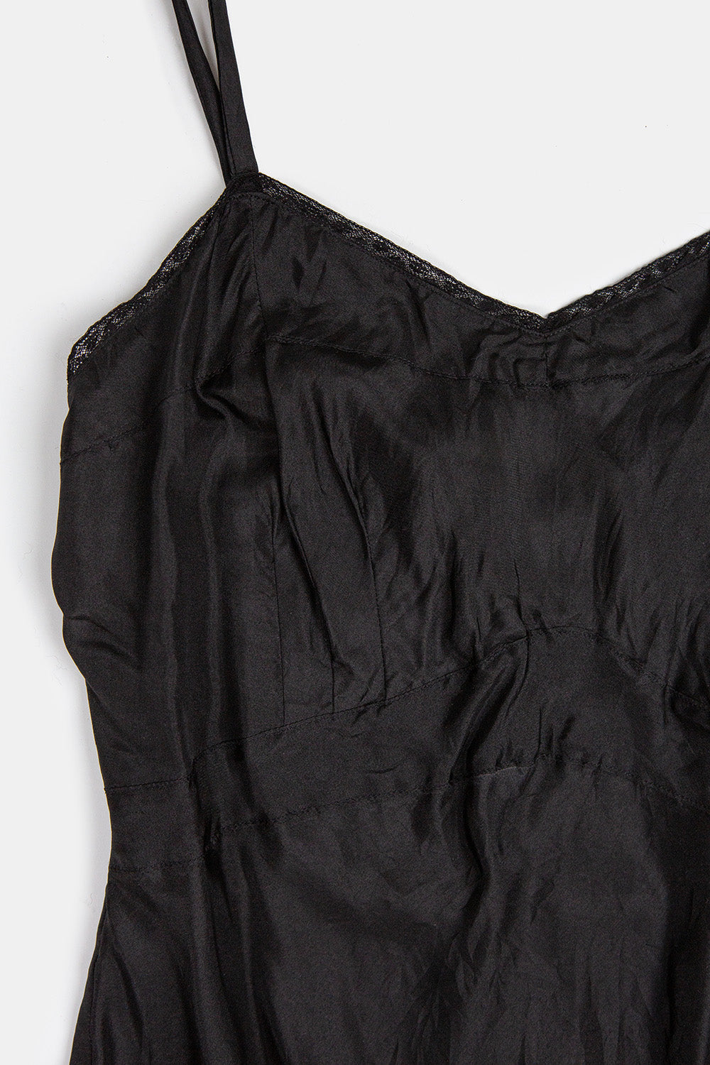 Erica Tanov | Lola Silk Slip Dress - Black