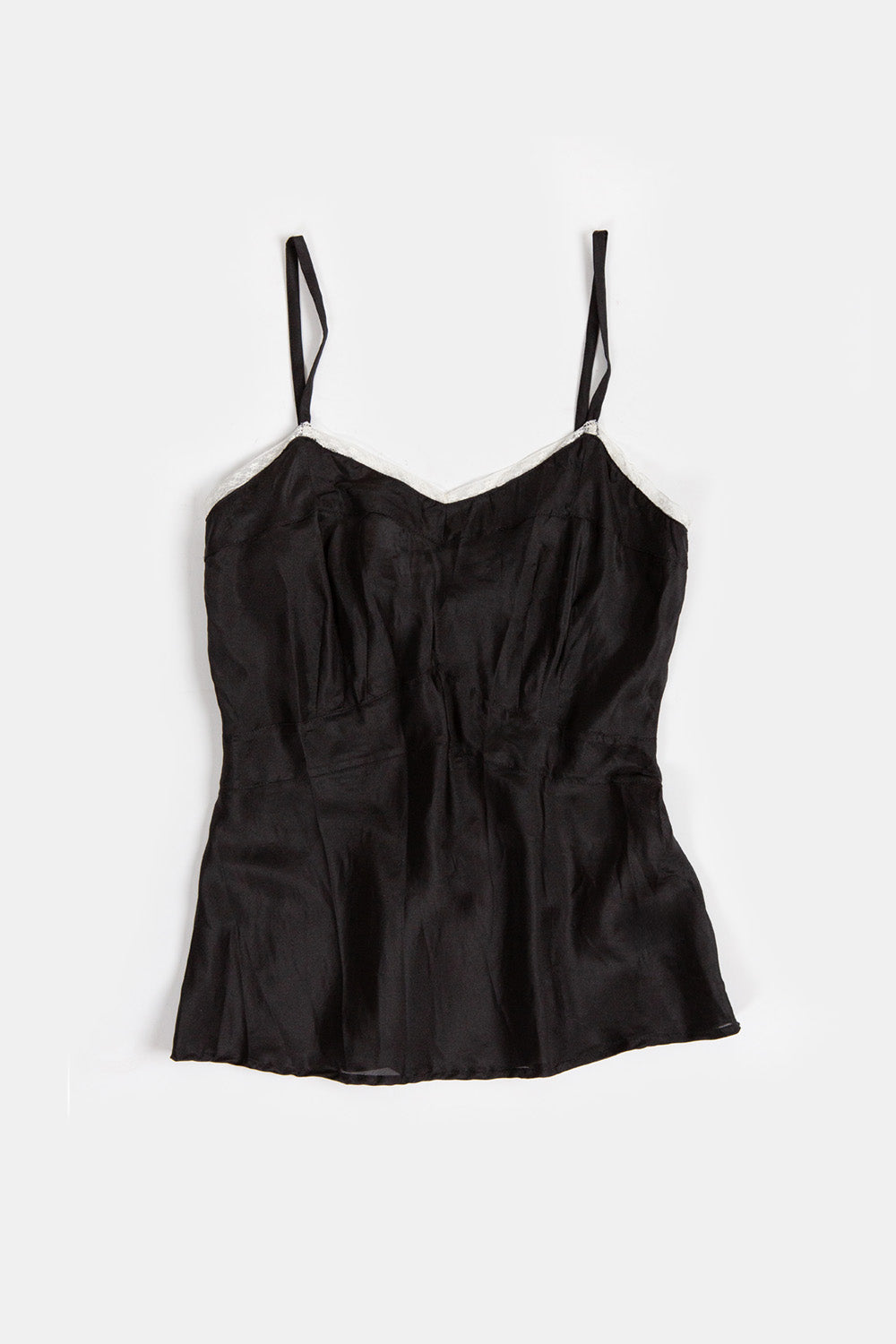 Lolita Silk Camisole in Black/Ivory