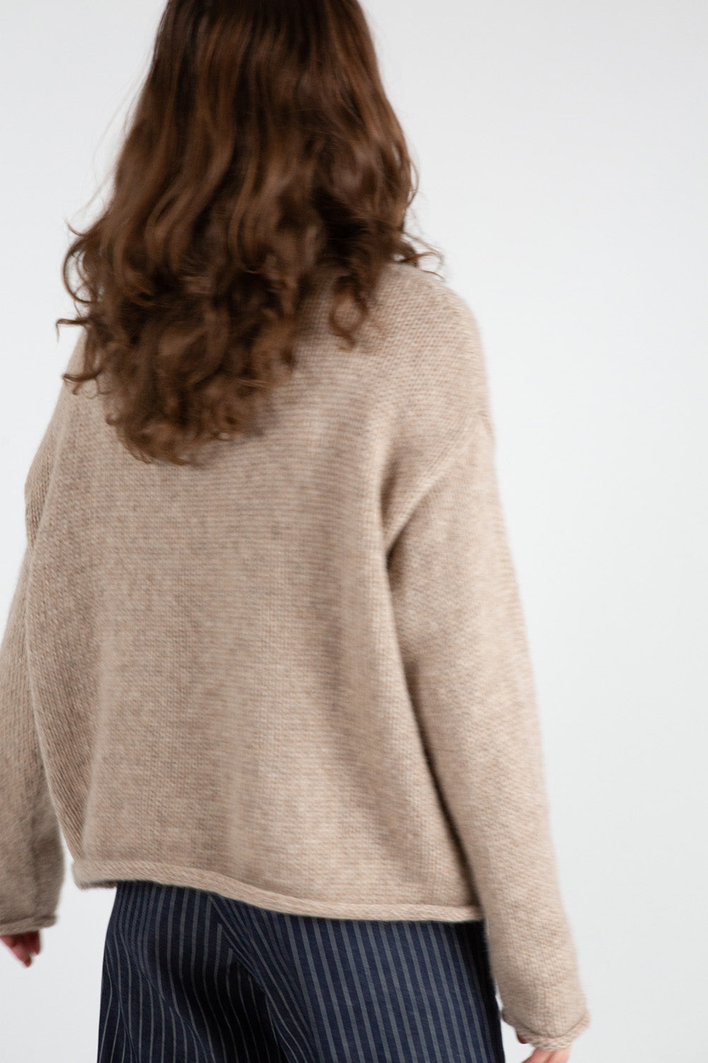Matilda Alpaca Wool Turtleneck in Fawn