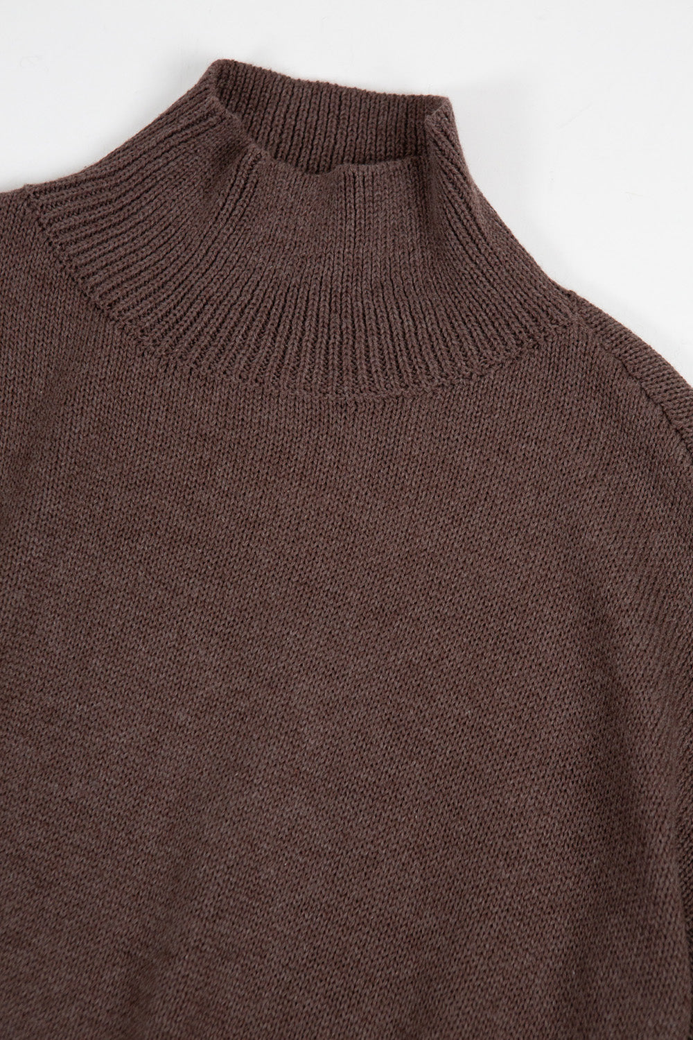 Matilda Pima Cotton Turtleneck in Driftwood