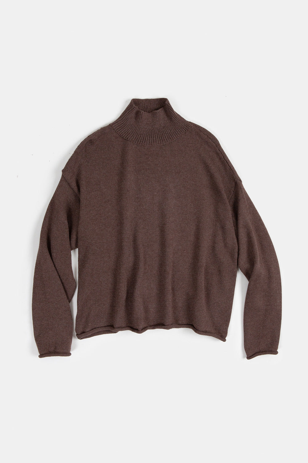 Matilda Pima Cotton Turtleneck in Driftwood