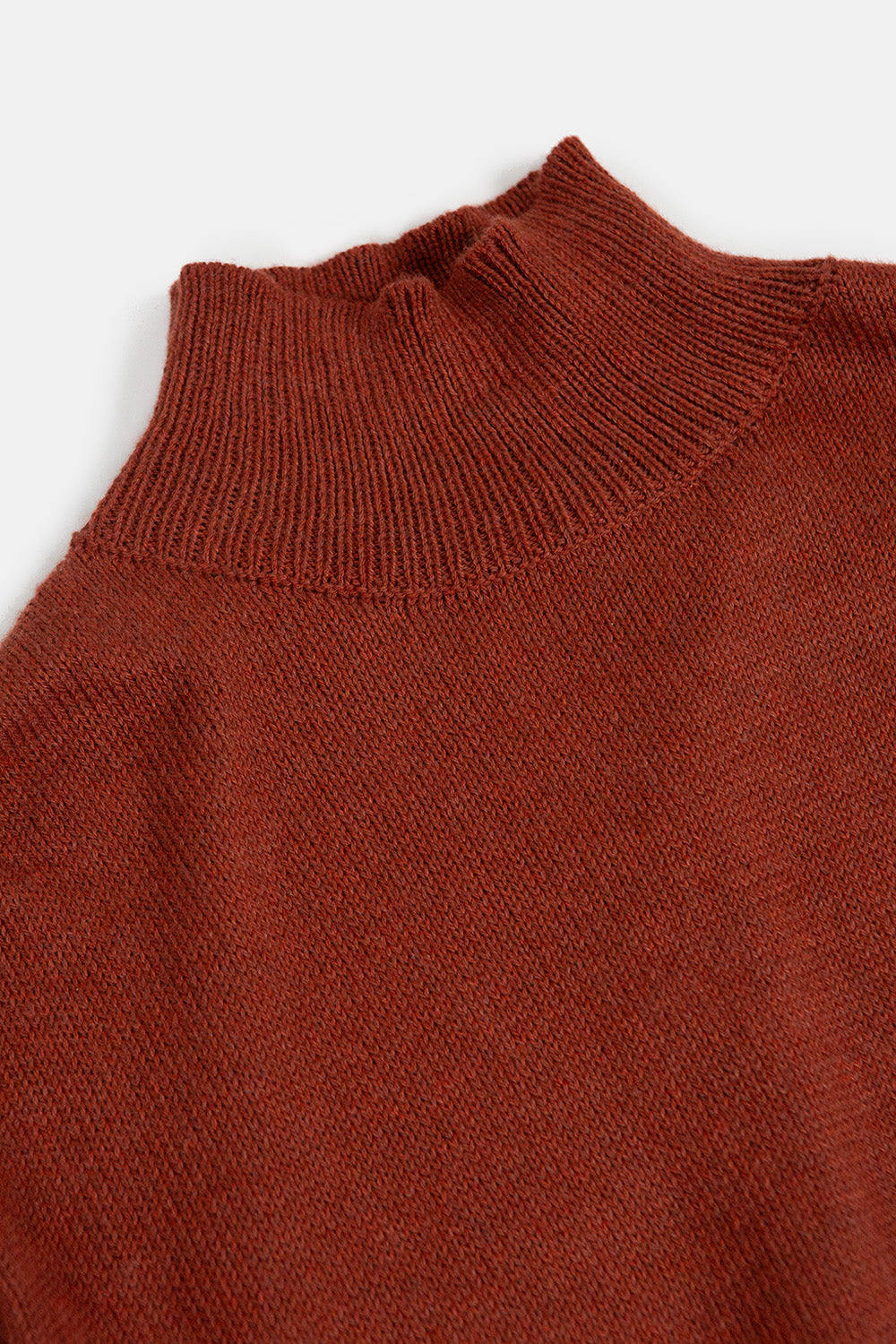 Matilda Pima Cotton Turtleneck in Madrone