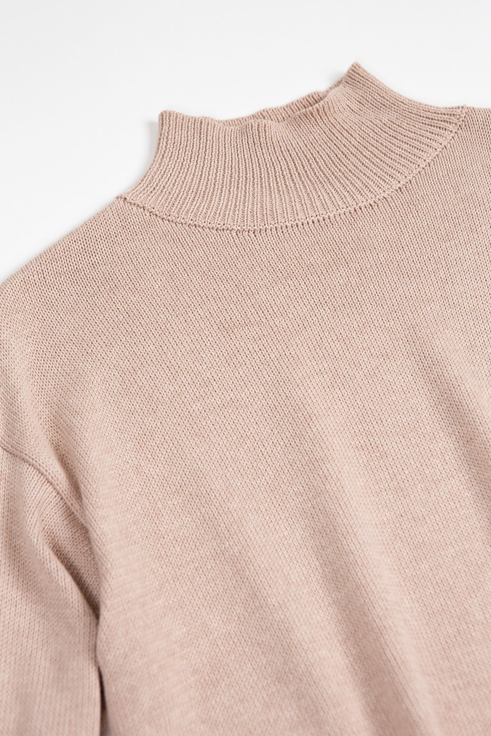 Matilda Pima Cotton Turtleneck in Twig