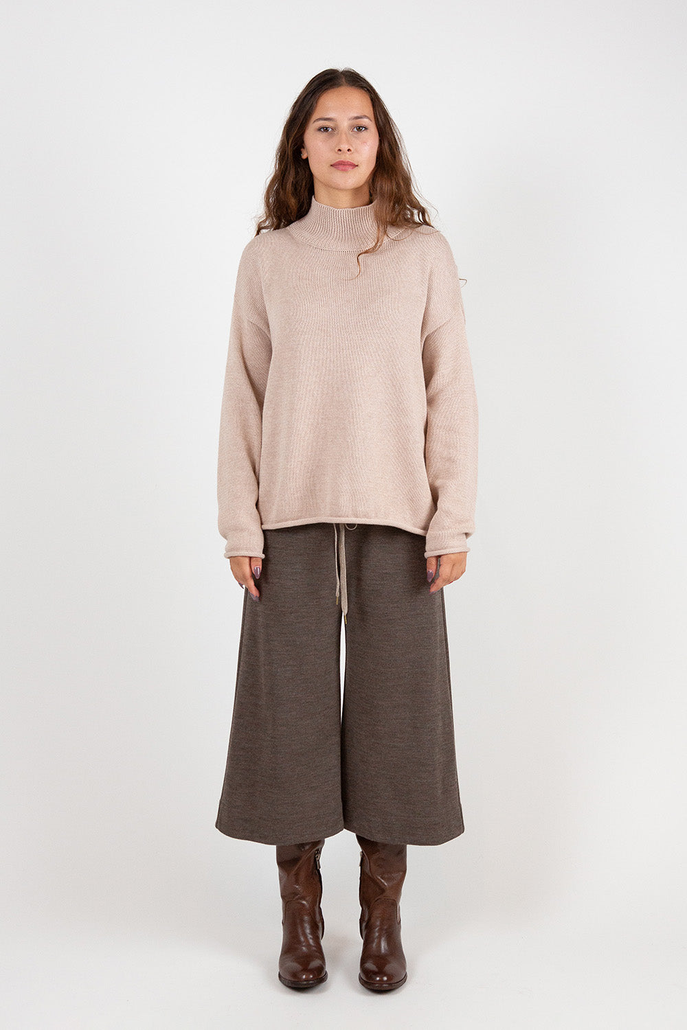 Ramona Wool Knit Pant In Abalone
