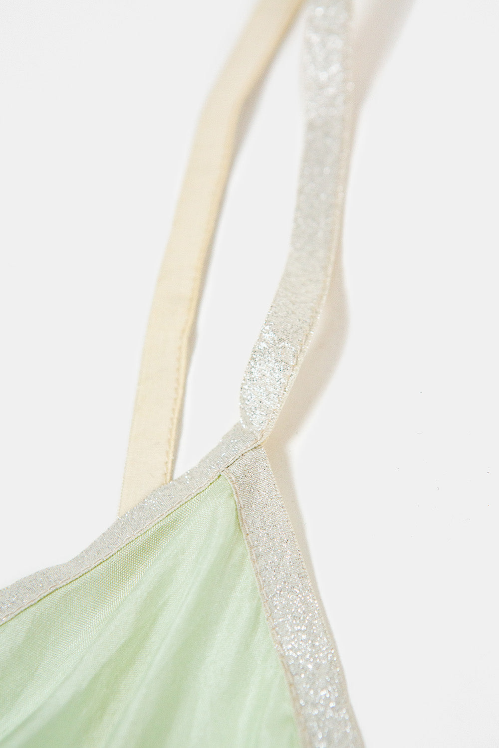 Maude Petal Silk Slip Dress in Jade