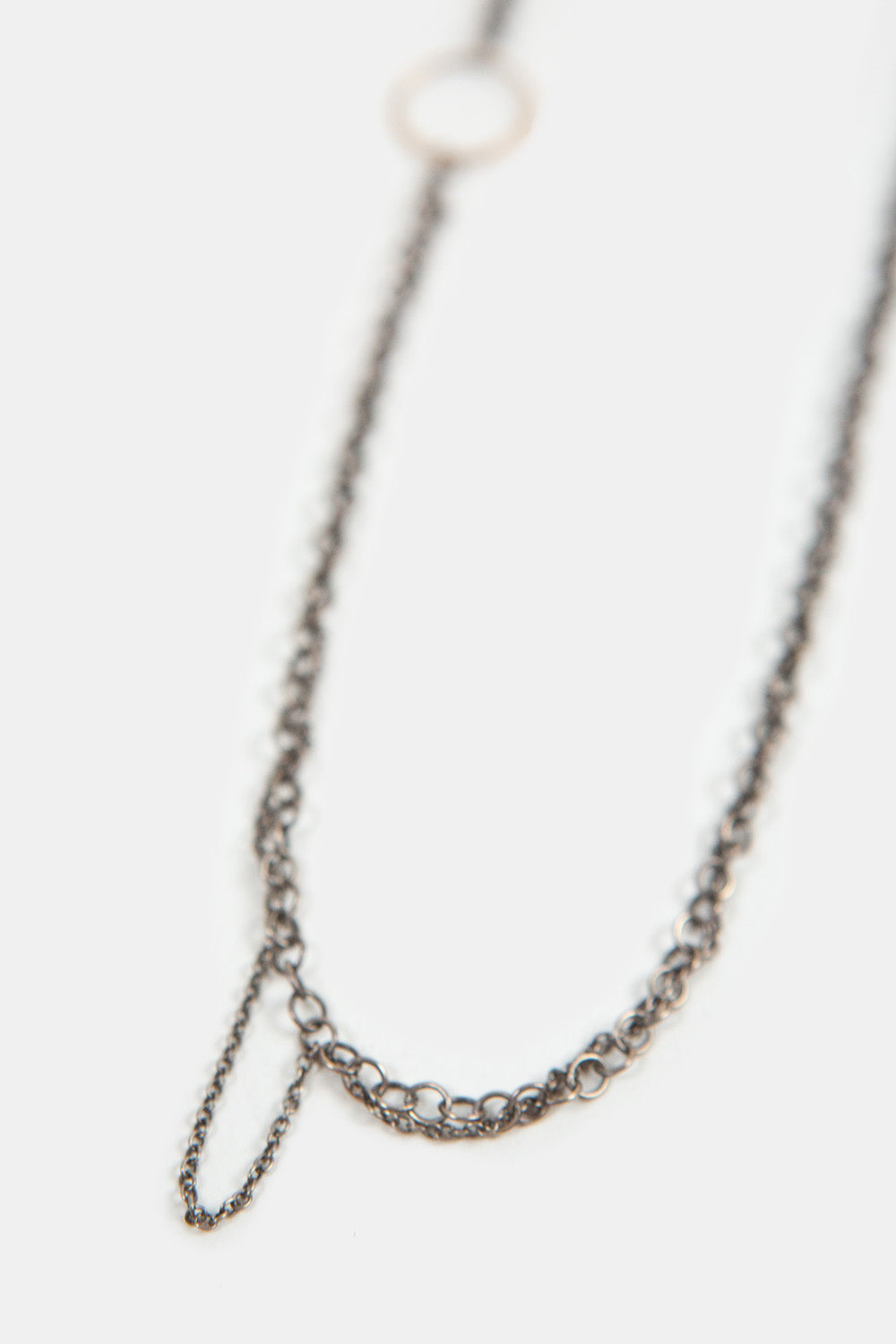 Melissa Joy Manning Silver Chain with 14K Gold Ring
