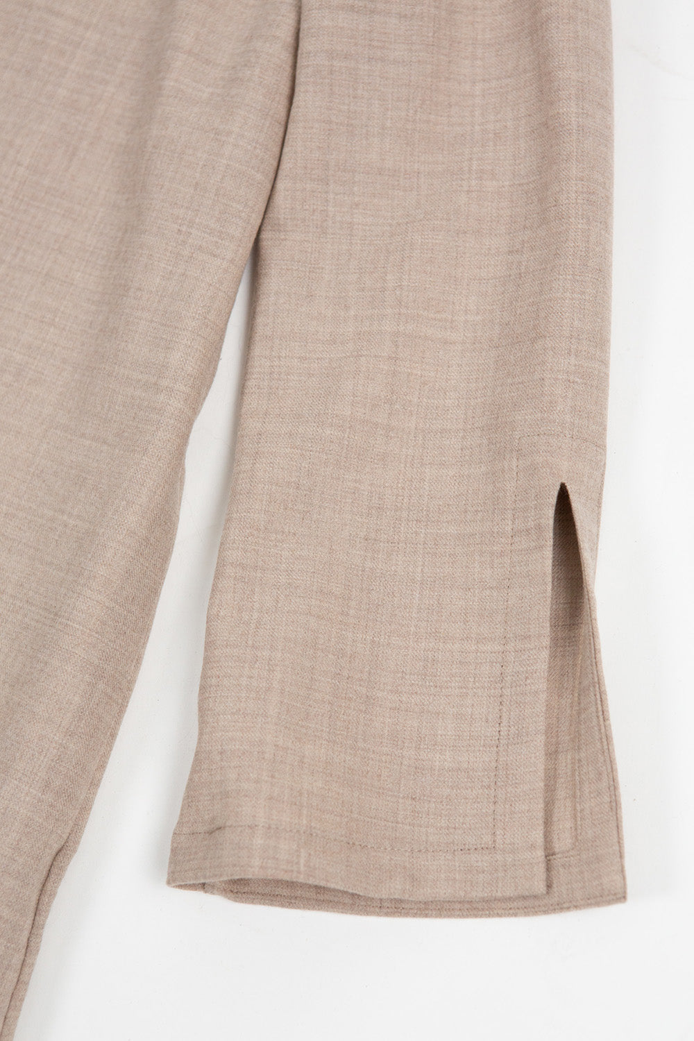 Nava Wool Caftan in Limestone