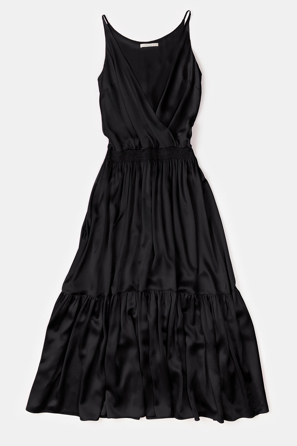 Odette Silk Charmeuse Gown in Black