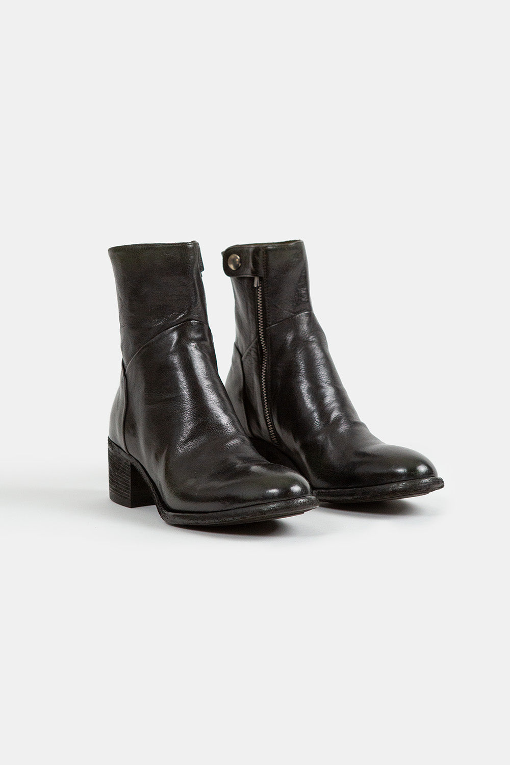 Officine Creative Denner Boot in Olive/Supernero